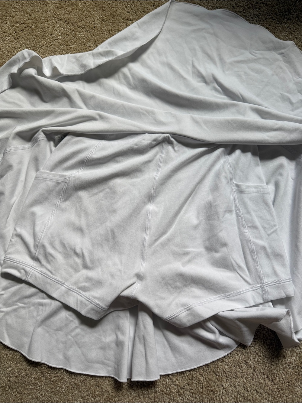 Aritzia Golden Butter White Skirt with Spandex Size Small - Picture 6 of 7